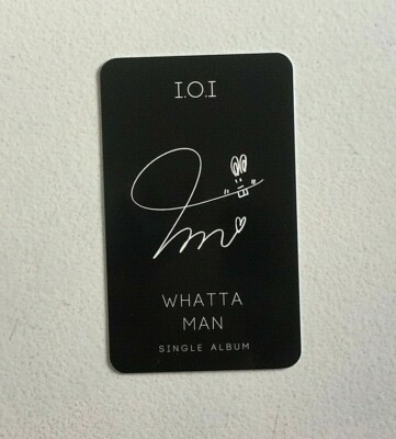 I.O.I - WHATTA MAN SINGLE ALBUM 2016 ALL MEMBER SIGNED WITH YOO