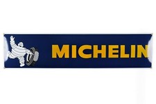 Schild Logo MICHELIN Emaille 25x100 cm - NEU -10 Jahre Garantie