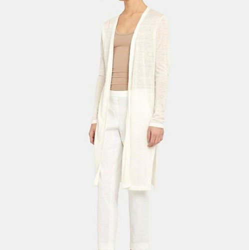 THEORY LINEN BLEND LONG WATERFALL 