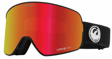 NEW Dragon NFX2 AF Snow Ski Goggles-Split Red-Black-Lumalens Red Bonus