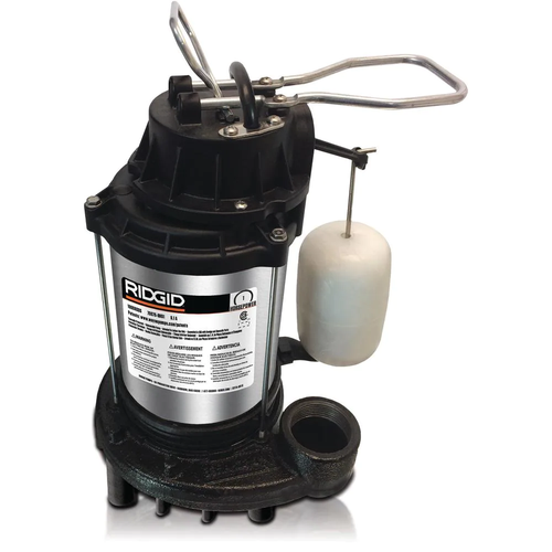 RIDGID Sump Pump 1 Hp Dual Suction Stainless Steel Solids Handling