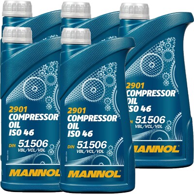 5L MANNOL KOMPRESSORÖL KOMPRESSOR ÖL ISO 46 VG VDL KOMPRESSORENÖL COMPRESSOR OIL