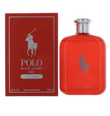 Polo Red by Ralph Lauren Eau De Parfum for Men 4.2 Oz New in Box