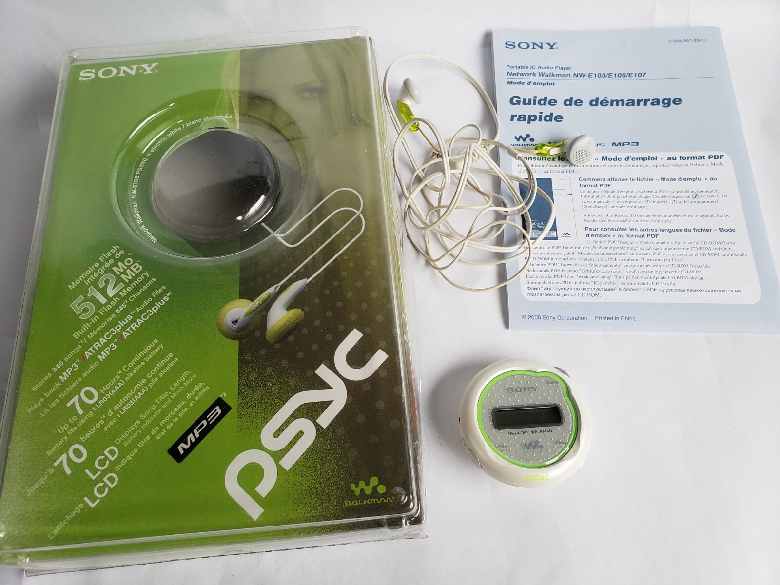 Sony Mp3 Player Nw E105 Atrac3plus Sports Music Player Psyc Lcd Personal Workout