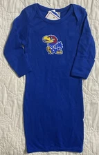 Infant Kansas Jayhawks Layette Gown by Two Feet Ahead, One Size