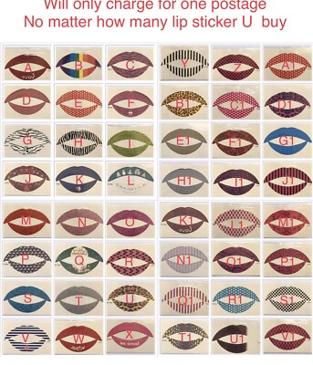 Temporary Lip Tattoo Sticker For X'mas / Halloween / Party