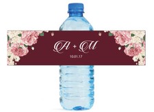 100 Boho Floral Wedding Water Bottle labels Engagement Bridal Party Birthday
