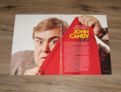 GONE TOO SOON John Candy original TWO pages PHOTO + text