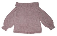 Pink Rose Women  s Pink Long Sleeve Comfy Sweater Size M