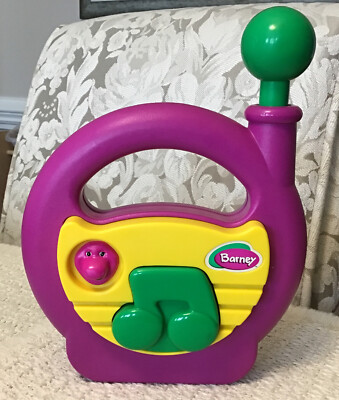 Playskool Rockin' Radio BARNEY THE DINOSAUR Version Vintage 1992