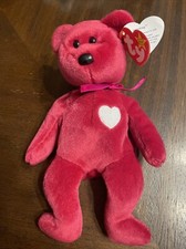 Ty Valentina the Red Bear Beanie Baby. Mint Condition. 1998.
