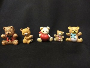 miniature teddy bear figurines