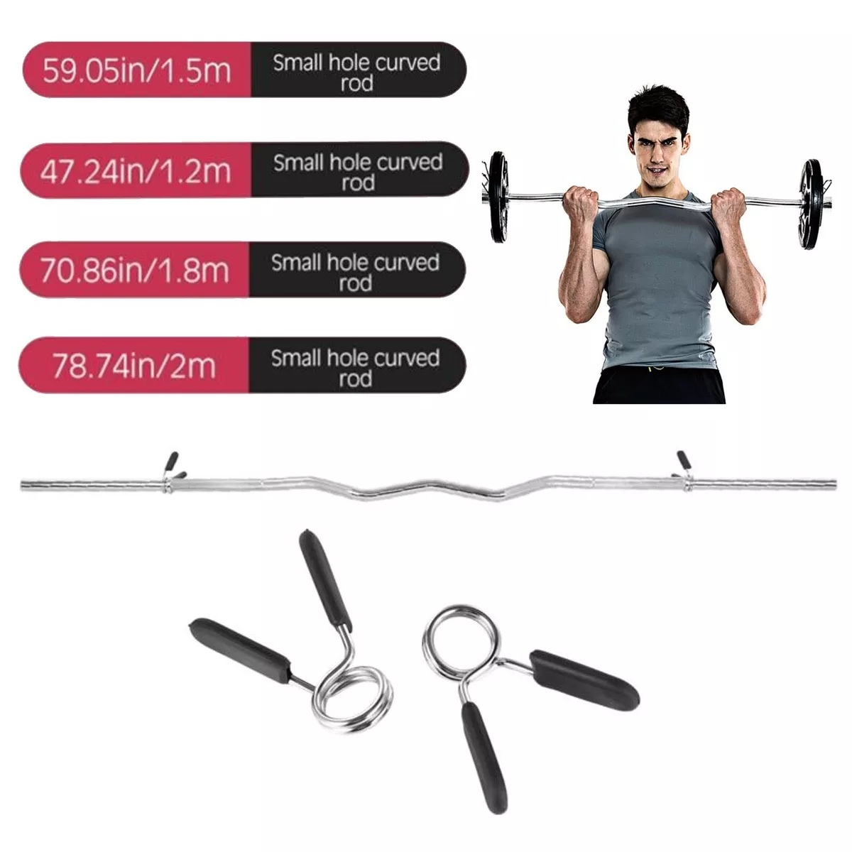 Small weight lifting bar clearance