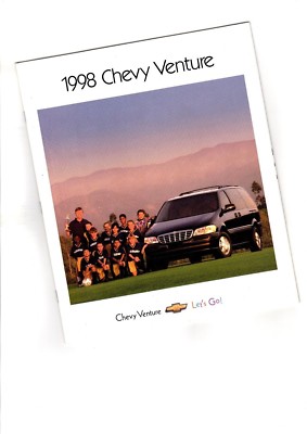 1998 Chevy VENTURE Mini-Van Brochure / Catalog with Color Chart