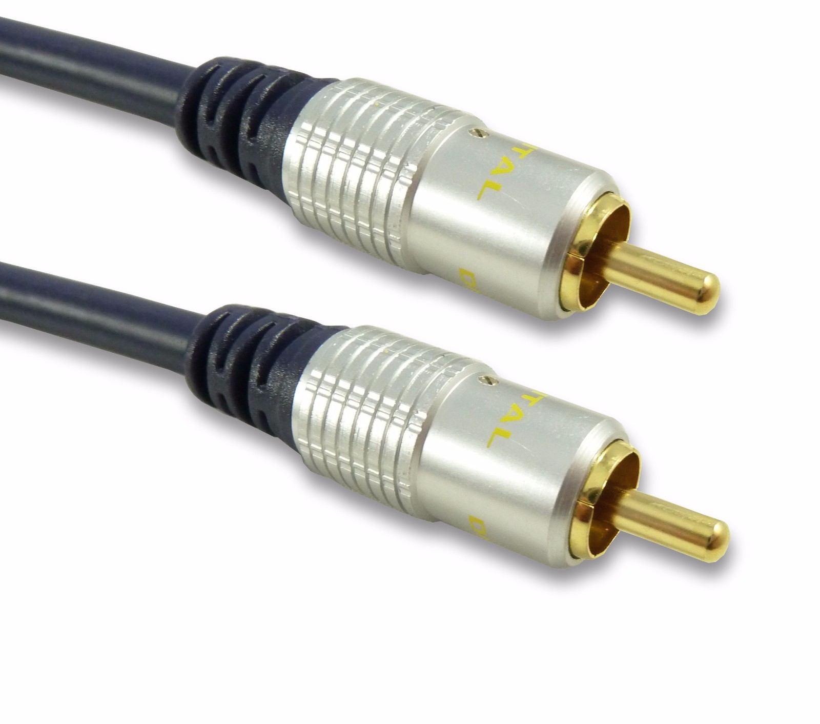 Cables 4 ALL 1m Subwoofer Cable RCA Phono Sub Connecting Lead Screened Gold