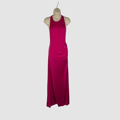 Misha Anastia High-Neck Sleeveless Jersey Gown, Raspberry Pink, Women's, 4, Evening Formal Gala Gowns Mother of the Bride Groom Sleeveless Gowns Misha Anastia High-Neck Sleeveless Jersey Gown, Raspberry Pink, Women's, 4, Evening Formal Gala Gowns Mother of the Bride Groom Sleeveless Gowns