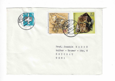 GERMANY 1990 Cover sent from Zwickau
