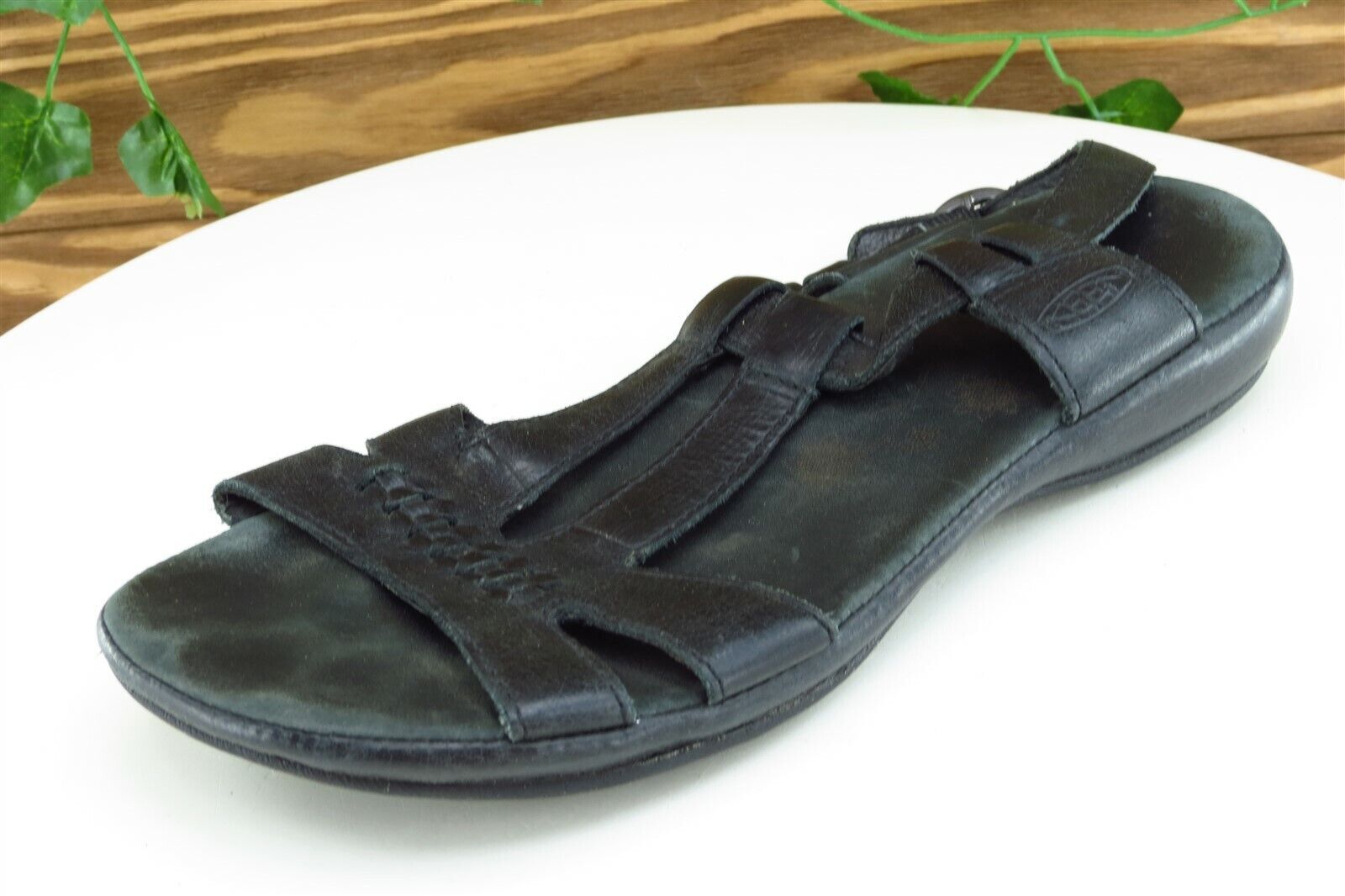 Sandali donna KEEN taglia 6 M neri in pelle gladiatore