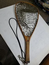 Vintage Ed Cummings Fly Fishing Net--Fishing Decor Made in USA Flint Michigan