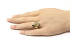 14k yellow gold .85ct round diamond swirl ring 10.6g estate vintage 7 — photo 9