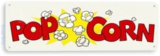 Popcorn Sign Hot Fresh Butter Popcorn Machine Movie Theater Cinema Tin Sign B898