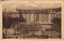 Old postcard AK Gap Place du Baron-Ladoucette and Old Barracks France (1210662)