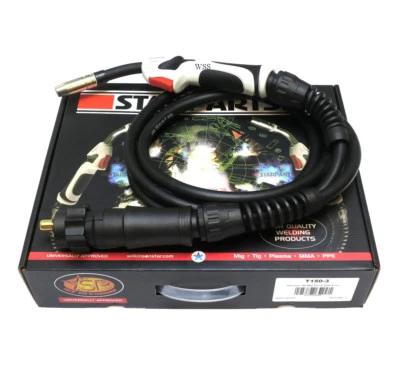 Starparts Titanium Air Cooled Mig Welding Torch ~ T150-3 or 4 metre Euro fitting