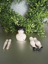 Mid-Century China Doll Kit Porcelain Parts Doll Head Legs Arms