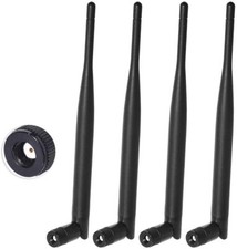 4Pack Dual Band 2.4GHz 5GHz MIMO Antenna RP-SMA for WiFi Gateway Security Camera