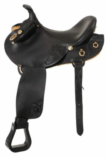 New Half- Breed Australian leather saddle on 17