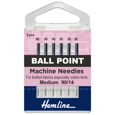 Hemline Medium / Heavy Ball Point Machine Nadeln 90/14