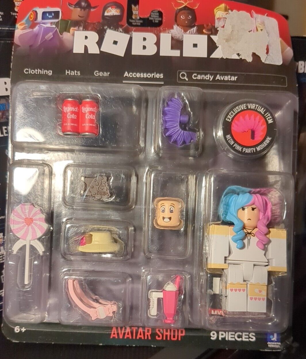  Roblox Avatar Shop Series Collection - Candy Avatar Figure Pack  [Includes Exclusive Virtual Item] : Toys & Games