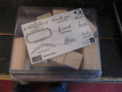 Stampin' Up Noteworthy set with case EXCELLENT CONDITION