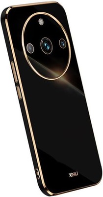 Topme Realme 11 Pro 11 Pro Plus Silikonhülle Goldrand Schwarz