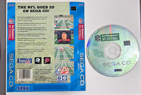 Joe Montana NFL Football for Sega CD &ndash; Back cover & Game Disc only!