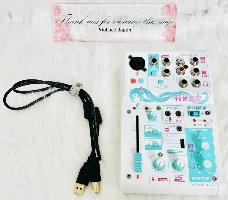 YAMAHA AG03 MIKU Audio Mixer Hatsune Miku Edition Used - Image 2 of 4