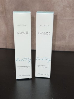 Mary Kay Embrace Harmony Private Spa Collection Sheer Mist 2 Pc Lot  See Photos