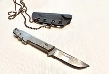 Boker Plus / Amsler Knives Titanium D2 Discontinued Rare Neck Knife # 309