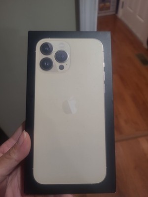 Original Apple iPhone 13 Pro Max Empty Retail Box Only Replacement Gold OEM