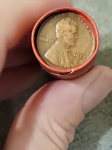 Fantastic 1923S &1926S Mint Pennies Ends Of Lincoln Wheat Cent Roll