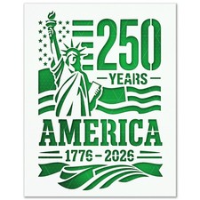 USA 250 Anniversary Stencil - American Flag, 4th of July, Betsy Ross 1776