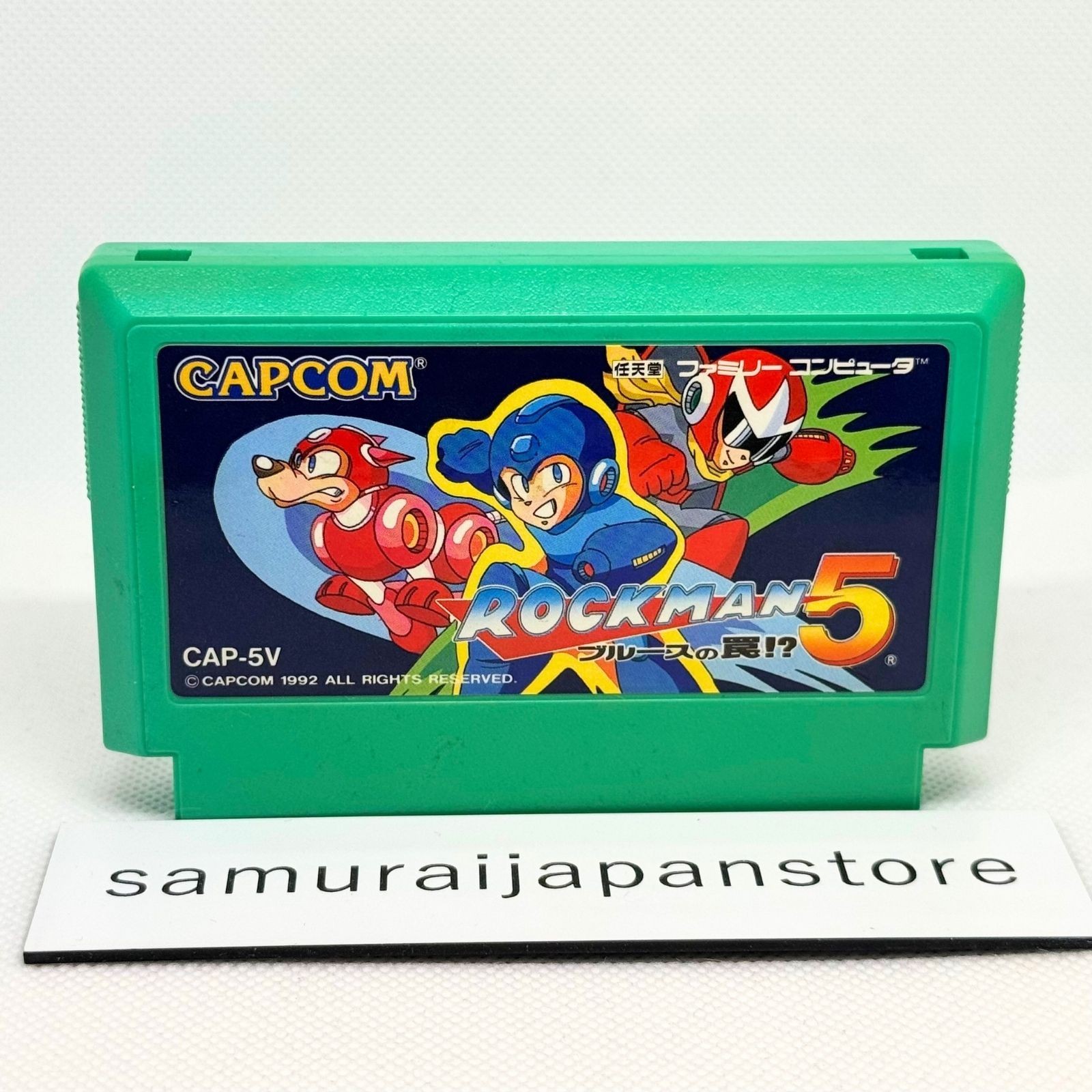 Rockman 5 Blues no Wana Nintendo Famicom 1992 Authentic JP ver Used Tested