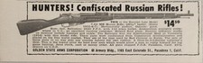 1955 Print Ad Russian Model 7.62 MM Moisin Rifles Confiscated Golden St Arms CA