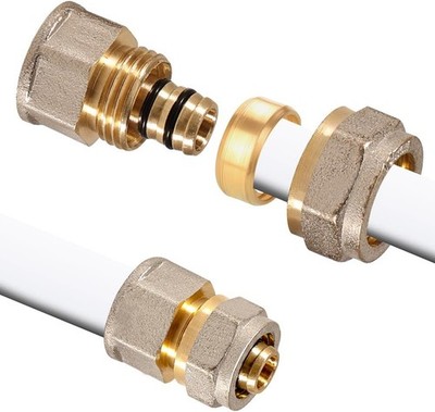 Klemmringverschraubung für Mehrschichtverbundrohr 1/2'' IG x 16mm Schraubfitting