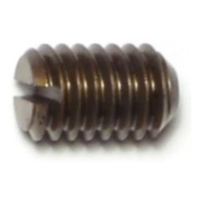 5/16''-18 x 1/2'' Steel Coarse Thread Slotted Headless Set Screws (10 pcs.)