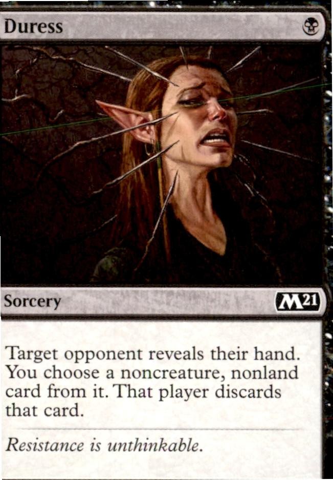 Duress 97 Common Core Set 2020 Magic: The Gathering Near Mint
