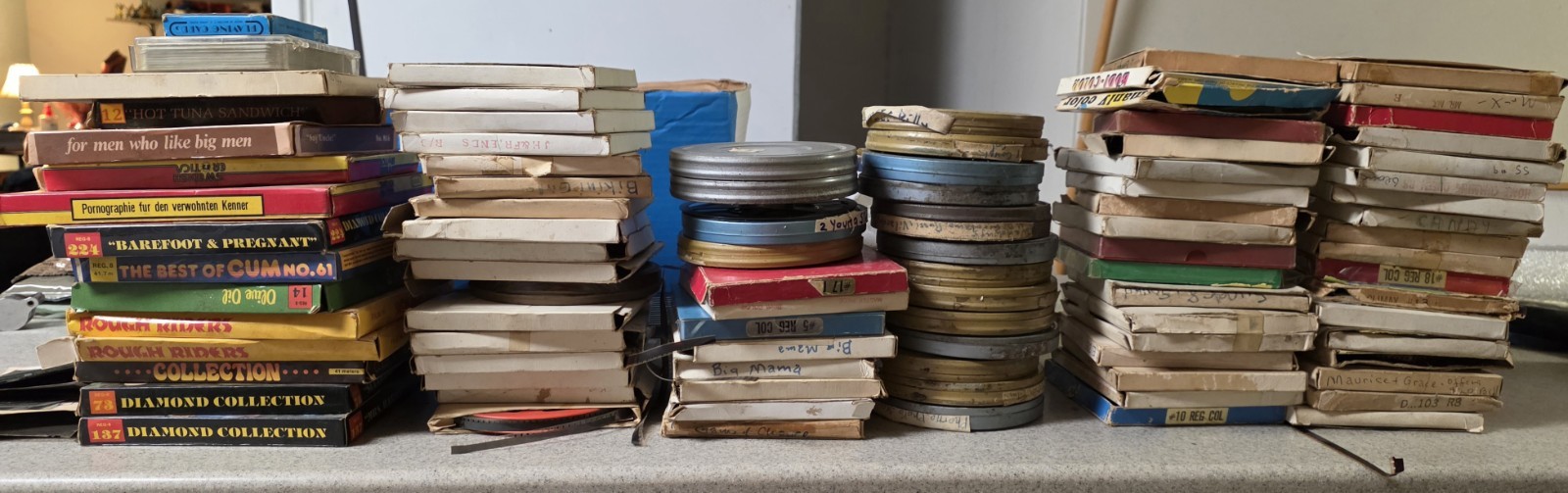 Vintage 8mm - Adult Film Lot Over 90 Total Films READ Description 