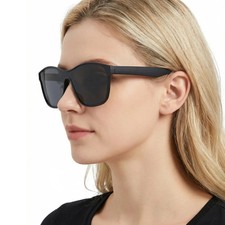 One Piece Lens Sunglasses Square Unisex UV400 Anti Glare Driving Travel Wear
