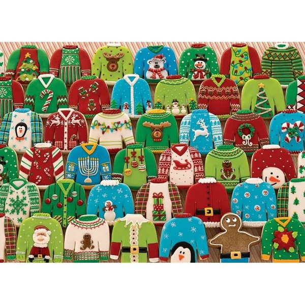 Cobble Hill Puzzle Weihnachtspullis 1000 Teile-image