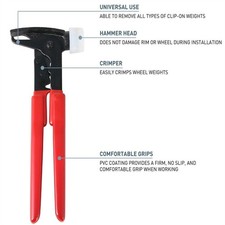 New Forged Steel Wheel Weight Hammer Pliers Wheel Balancing Repair Tool